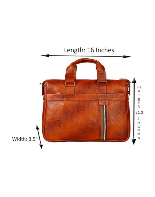 Leather Designer Executive 17" Laptop Carrycase 